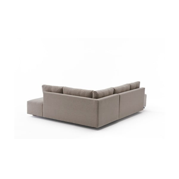 Sulankstoma kampinė sofa smėlio spalvos (su dešiniuoju kampu) Manama – Balcab Home-image-2