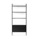 Juoda ąžuolinė knygų spinta 94x210 cm Edge by Hammel - Hammel Furniture