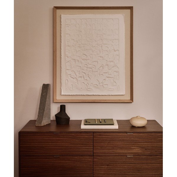 Tamsios natūralios spalvos šoninė spintelė iš riešutmedžio 120x75x50 cm Norlen – Kave Home-image-4