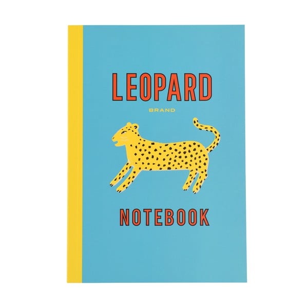Užrašų knygutė 60 puslapių A5 formato Leopard - Rex London