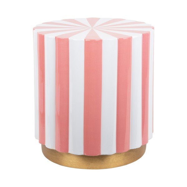 Iš metalo apvalios formos šoninis stalas ø 40 cm Candy Swirl – Leitmotiv