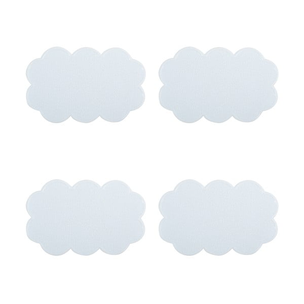 Vaikiški neslystantys kilimėliai 4 vnt. vonioms 9x14,5 cm Nuages – MSV