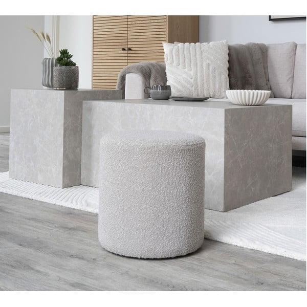 Pufas smėlio spalvos iš boucle Ejby – House Nordic-image-1