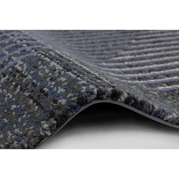 Kilimas iš vilnos tamsiai mėlynos spalvos 100x180 cm Shades – Agnella-image-2