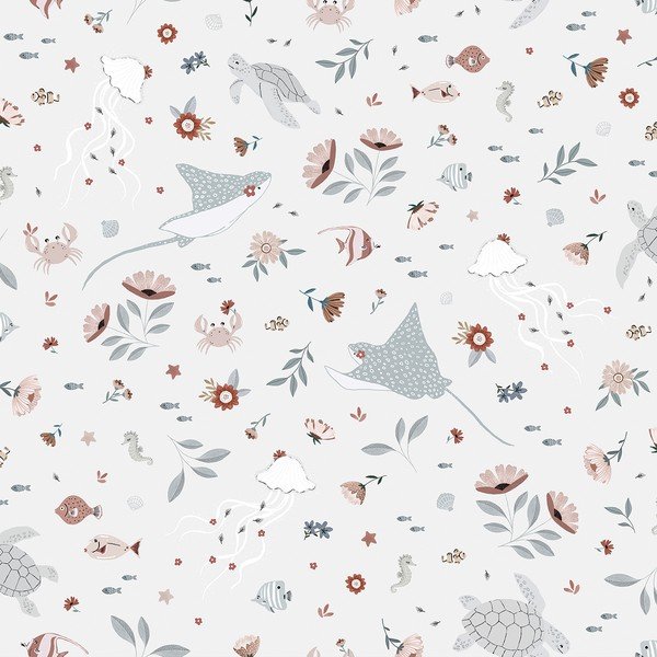 Vaikiški tapetai 10 m x 50 cm Dreamy Sealife – Lilipinso