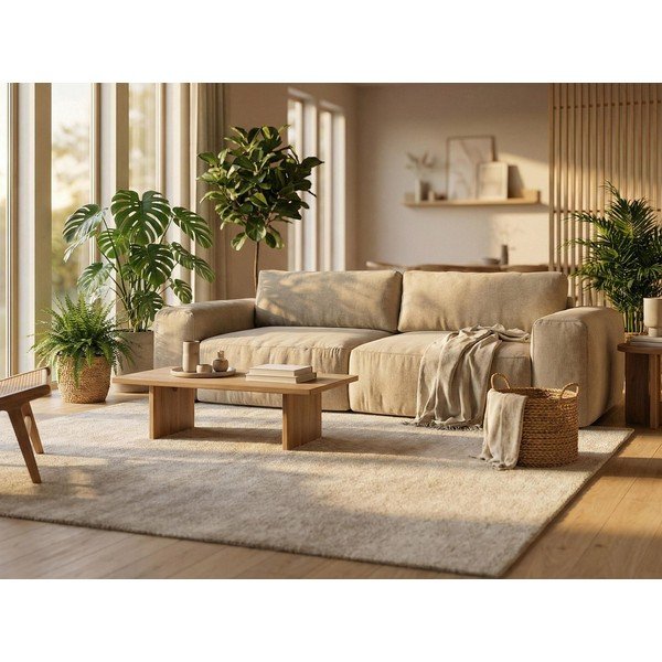 Žalios spalvos sulankstoma kampinė sofa iš šenilinio audinio (su dešiniuoju kampu/su gultu) Kuki – Makamii-image-1