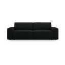 Iš boucle sulankstoma sofa juodos spalvos 247 cm Jodie – Micadoni Home