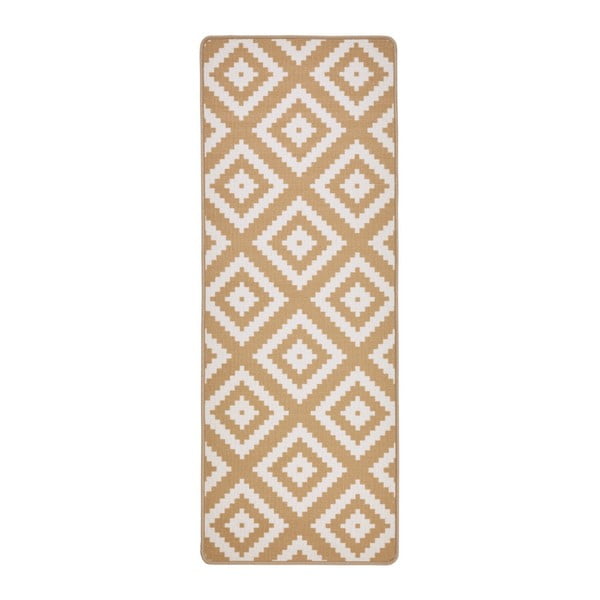 Smėlio spalvos virtuvės kilimas Hanse Home Loop Diamond, 67 x 180 cm