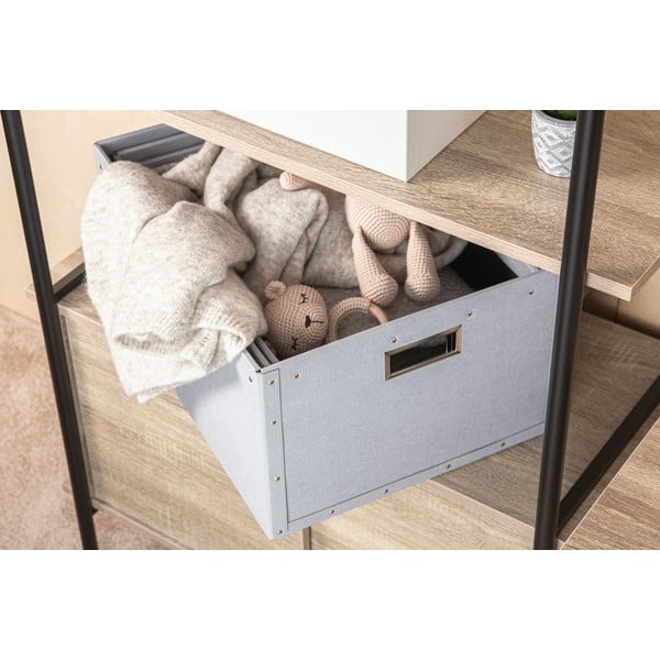 Iš kartono daiktadėžės šviesiai pilkos spalvos 3 vnt. Ture – Bigso Box of Sweden-image-2