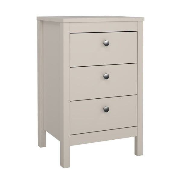 Pilkai smėlinės spalvos naktinis staliukas Madrid – Tvilum-image-4