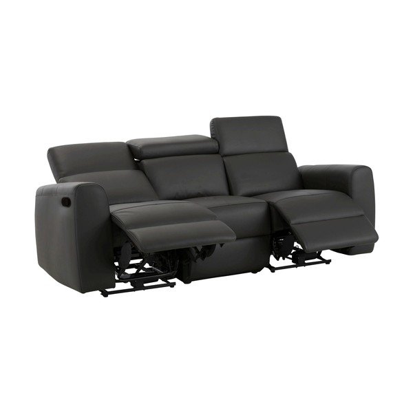 Iš dirbtinės odos sofa rudos spalvos 216 cm Capena – Støraa-image-1