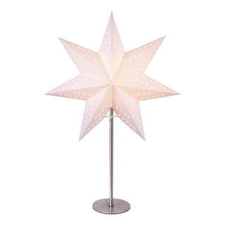 Žvaigždės formos šviesos dekoracija White Star Trading Bobo, aukštis 51 cm
