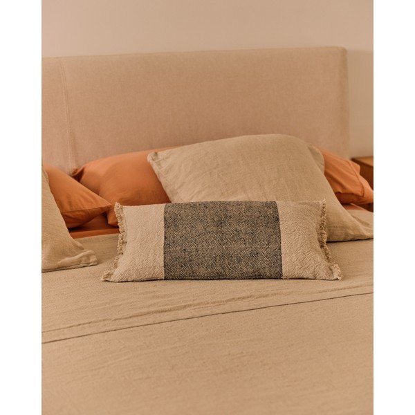 Iš lino mišinio dekoratyvinis pagalvės užvalkalas 50x30 cm Lorin – Kave Home-image-1