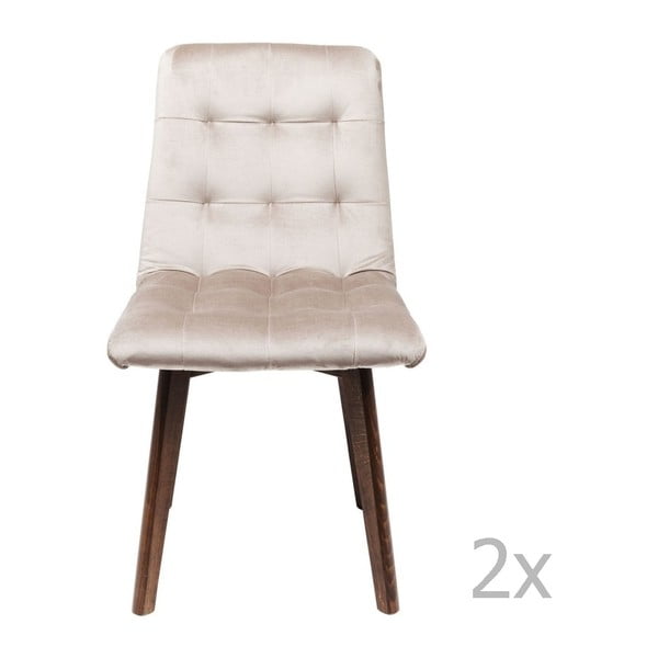 2 pilkų valgomojo kėdžių rinkinys "Kare Design Moritz
