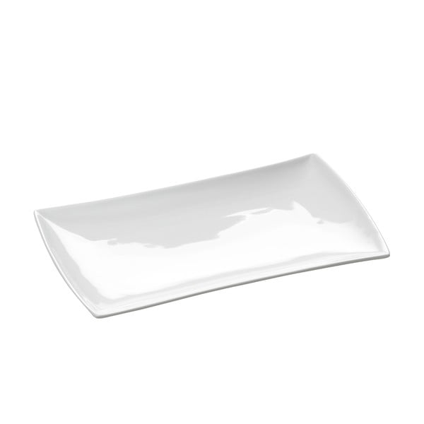 Balta porcelianinė lėkštė Maxwell & Williams East Meets West, 20,5 x 12 cm