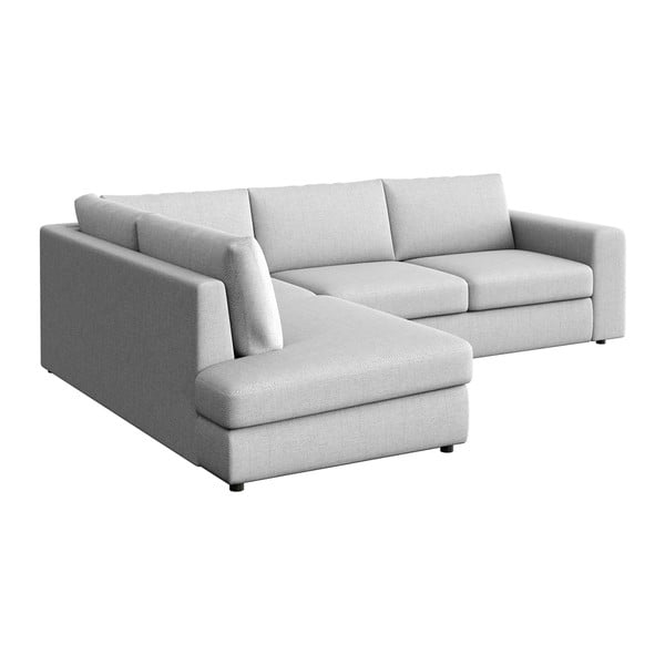 Šviesiai pilkos spalvos kampinė sofa (su kairiuoju kampu/„L“ formos) Baga – Rodier-image-2