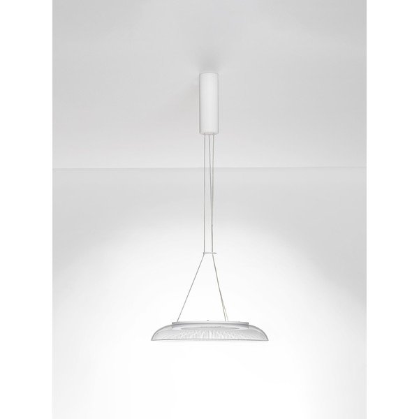 Matinės baltos spalvos iš aliuminio kabantis šviestuvas LED ø 40 cm su gaubtu iš akrilo stiklo Mantle – Nova Luce-image-4