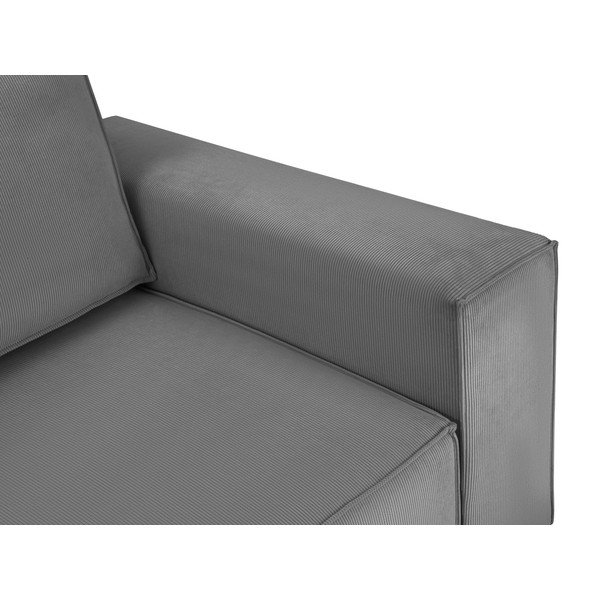 Tamsiai pilka aksominė sofa-lova Mazzini Sofas Azalea-image-1