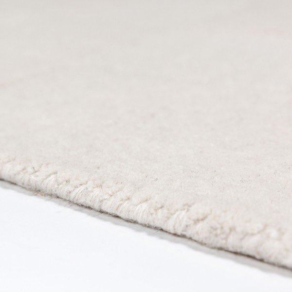 Rankų darbo dramblio kaulo spalvos iš vilnos kilimas 120x170 cm Checkerboard – Flair Rugs-image-4