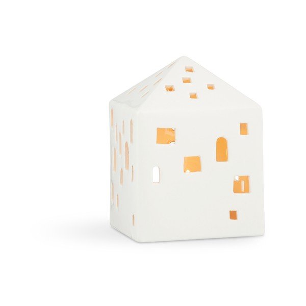 Balta keraminė žvakidė Kähler Design Urbania Lighthouse Town-image-2