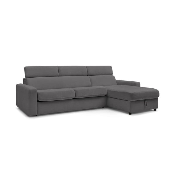 Sulankstoma kampinė sofa tamsiai pilkos spalvos (kintama) Monaco – Bobochic Paris-image-3