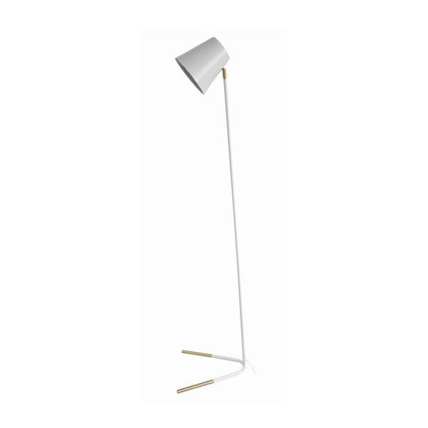 Baltas laisvai pastatomas šviestuvas su auksinėmis detalėmis Leitmotiv Noble
