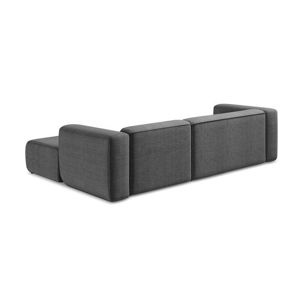 Pilkos spalvos kampinė sofa (su dešiniuoju kampu/su gultu) Ekahi – Makamii-image-4