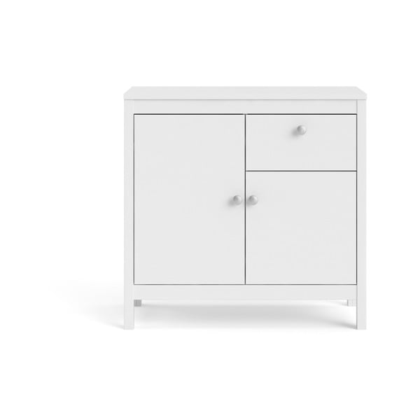 Žema šoninė spintelė baltos spalvos 82x80 cm Madrid – Tvilum-image-2