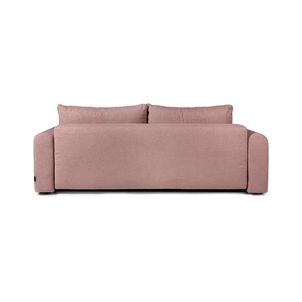 Iš boucle sulankstoma sofa šviesiai rožinės spalvos 247 cm Quinoa – Bonami Selection-image-4