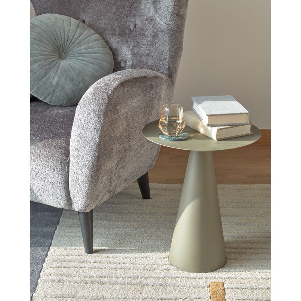 Iš metalo apvalios formos šoninis stalas ø 40 cm Shirel – Kave Home-image-4