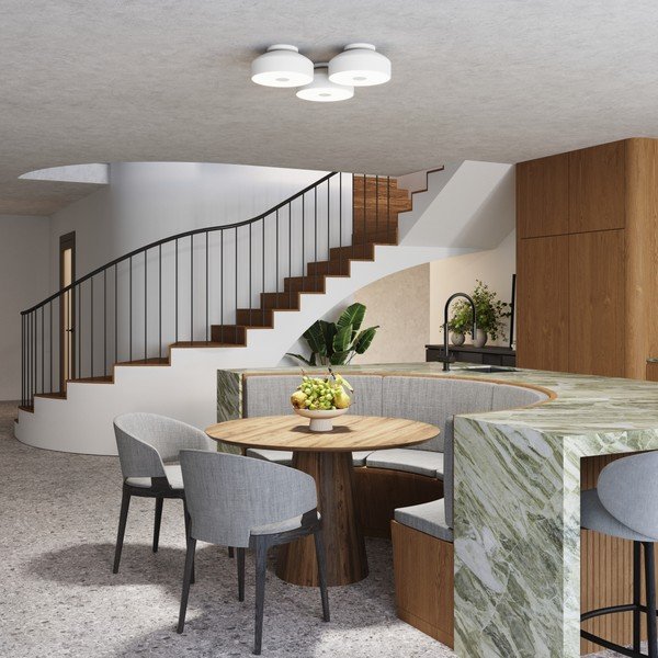 Baltos spalvos lubinis šviestuvas Omiq – Sollux-image-3