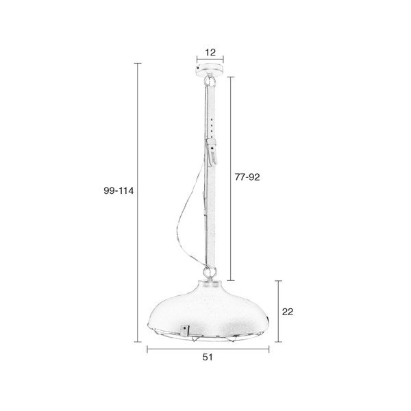 Pilkas pakabinamas šviestuvas Zuiver Dek, ⌀ 51 cm-image-2