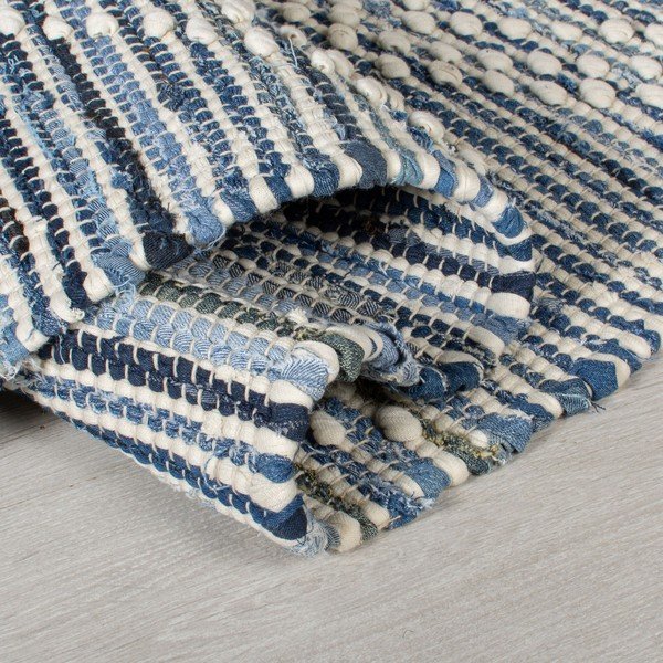 Mėlynas medvilninis kilimas Flair Rugs Lissie, 120 x 170 cm-image-1