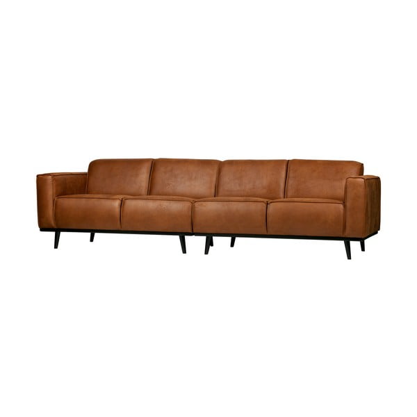 Rudos spalvos iš dirbtinės odos sofa 280 cm Statement – WOOOD-image-2