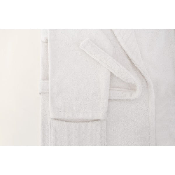 Baltas medvilninis chalatas L/XL dydžio - Foutastic-image-4