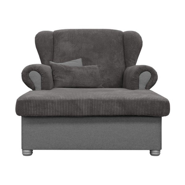 Taupe spalvos krėslas iš kordinio velveto Lord – Ropez-image-2