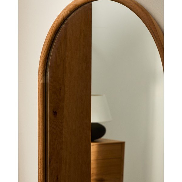Sieninis veidrodis su medžio masyvo rėmu 55x155 cm Milsa – Kave Home-image-2