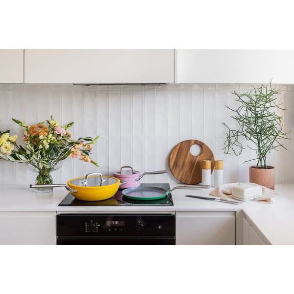 Wok keptuvė su dangčiu/su keramine danga ø 28 cm Meda 3.0 – FABINI-image-3