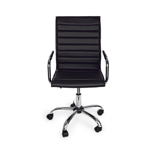 Juodos spalvos iš dirbtinės odos biuro kėdė Perth – Yes Everyday-image-2
