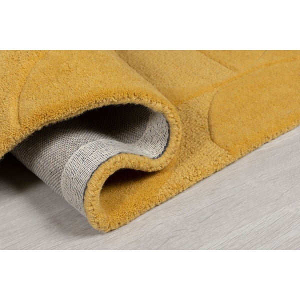 Geltonos spalvos vilnonis kilimas Flair Rugs Gigi, 160 x 230 cm-image-2