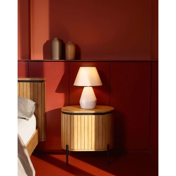 Mango medienos naktinis staliukas Licia - Kave Home-image-2