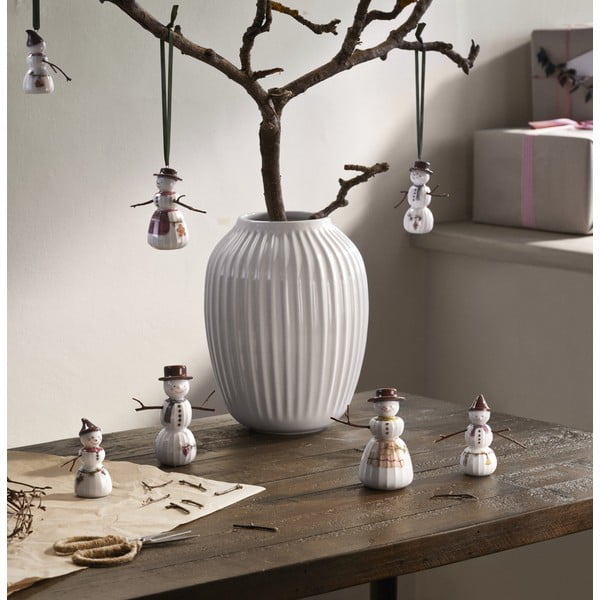 Iš porceliano kalėdinė statulėlė (aukštis 11,5 cm) Hammershøi Snowman – Kähler Design-image-1