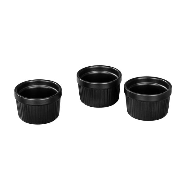 Juodos keramikos dubenėlių rinkinys iš 3 vnt. ø 8 cm Ewi - Wenko-image-3
