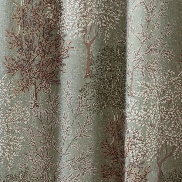 Žalios spalvos užuolaidos 2 vnt. 168x183 cm Woodland Trees – Catherine Lansfield-image-3