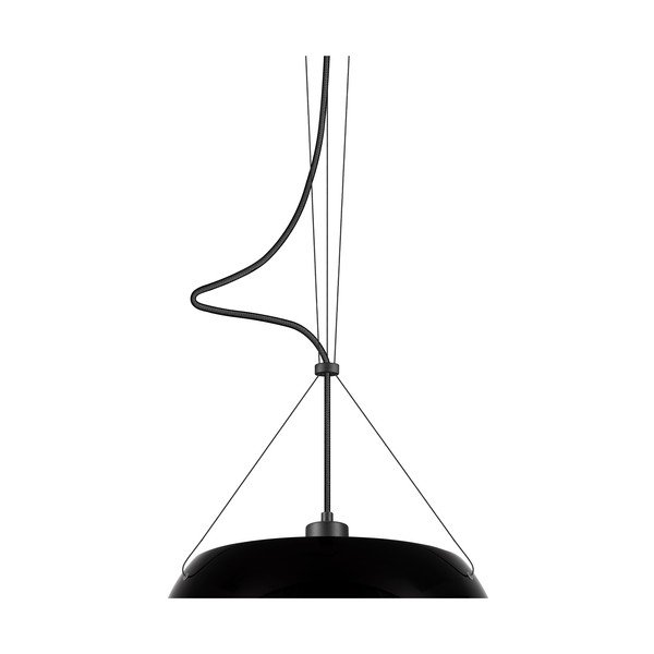 Juodas pakabinamas šviestuvas Sotto Luce Momo Elementary Glossy S, ⌀ 33 cm-image-1
