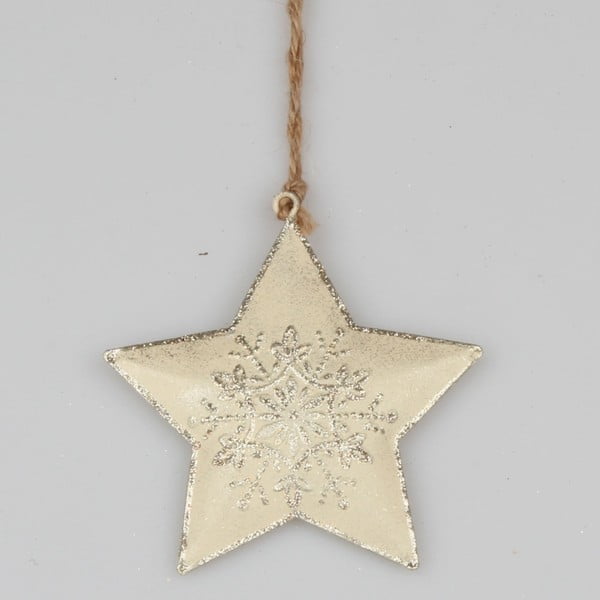 Metalinė pakabinama žvaigždės formos dekoracija Dakls Snowing