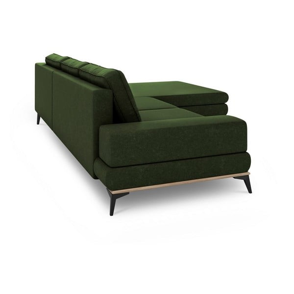 Žalios spalvos sofa-lova Windsor & Co Sofas Planet, dešinysis kampas-image-4
