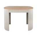 Smėlio spalvos iš metalo konsolinis staliukas 40x100 cm Estriado  – Leitmotiv