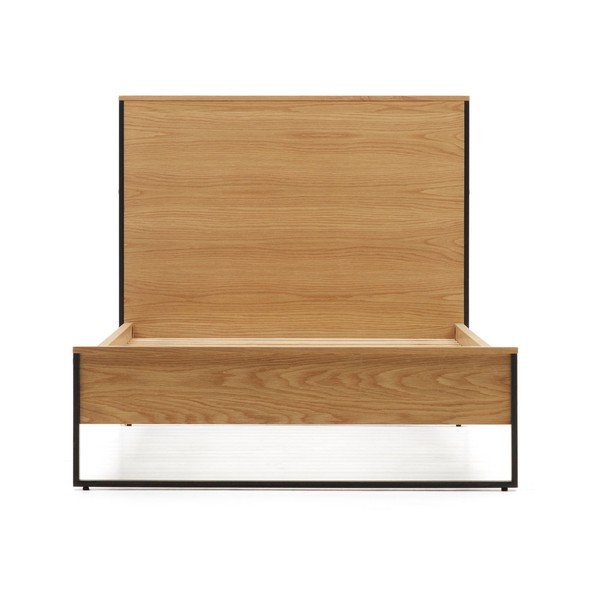 Viengulė lova natūralios spalvos su lovos grotelėmis 90x190 cm Taiana – Kave Home-image-2