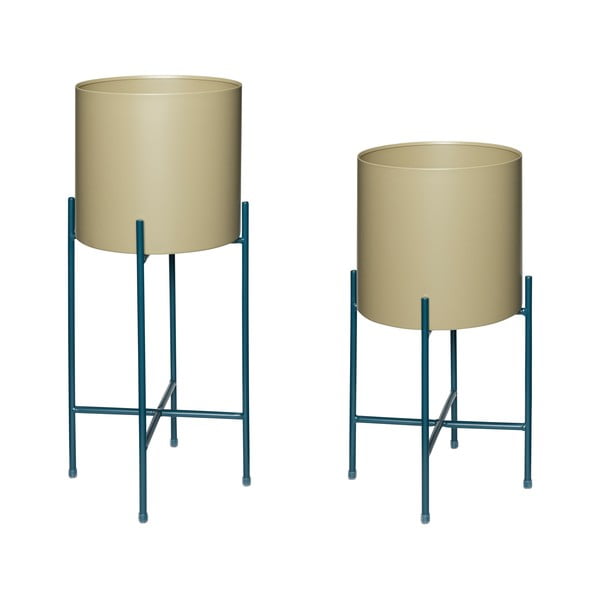 Iš metalo gėlių vazonų dangteliai 2 vnt. ø 25 cm Airy – Hübsch